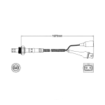 ออกซิเจนเซ็นเซอร์, Oxygen Sensor, WALKER, Sensor, WAL-250-23033, สำหรับ VOLVO (6 4 8) 1987-1994
