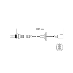 ออกซิเจนเซ็นเซอร์, Oxygen Sensor, WALKER, Sensor, WAL-250-24244 - 4 สาย TOYOTA POST CAT
