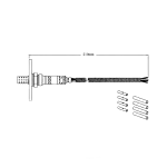 ออกซิเจนเซ็นเซอร์, Oxygen Sensor, WALKER, Sensor, WAL-250-24250, UNIVERSAL 
