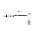 ออกซิเจนเซ็นเซอร์, Oxygen Sensor, WALKER, Sensor, WAL-250-24676, สำหรับ MAZDA 2