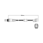 ออกซิเจนเซ็นเซอร์, Oxygen Sensor, WALKER, Sensor, WAL-250-24786,  สำหรับ HONDA CIVIC 2005-2010
