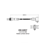 ออกซิเจนเซ็นเซอร์, Oxygen Sensor, WALKER, Sensor, WAL-250-24837, สำหรับ LEXUS TOYOTA 2004-11
