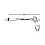 ออกซิเจนเซ็นเซอร์, Oxygen Sensor, WALKER, Sensor, WAL-250-25009, สำหรับ VOLVO XC90
