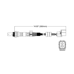 ออกซิเจนเซ็นเซอร์, Oxygen Sensor, WALKER, Sensor, WAL-250-54013, AIR FUEL RATIO SENSOR สำหรับ HONDA K20a
