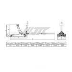 แม่แรงตะเข้, แม่แรง, แม่แรงตะเข้ 2.5 ตัน, แม่แรงยกรถ JTC, JTC-SJ2569, SERVICE JACKS 2.5TON