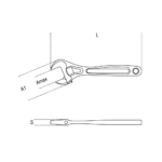 111N #300 ประแจเลื่อนมีสเกล 12", ประแจเลื่อน, ประแจ, เครื่องมือช่าง, BATA, ADJUSTABLE WRENCH