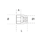 920 A26 ลูกบ๊อก 1/2", ลูกบ๊อก 1/2" 26 มม., ลูกบ๊อก, ลูกบล็อกสั้น, ลูกบล็อค, บล็อกสั้น, ลูกบ๊อกซ์ 6 เหลี่ยม, ลูกบล็อกหกเหลี่ยม, BETA, 920 A26-HEXAGON HAND SOCKETS