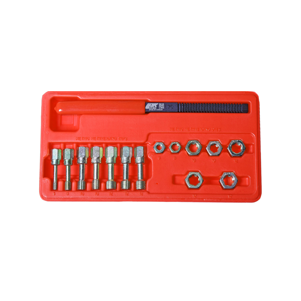 CTA Tools 8255 NF Fine Thread Rethreading Die Set - 5 Piece SAE Thread Repair Kit